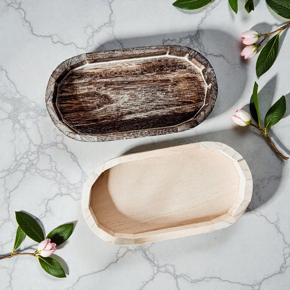 Boho chic wooden home decor
Minimalist jewelry storage solutions
Scandinavian style wood organizer
Cottage core home decor items
Shabby chic wooden tray decor
How to organize small bathroom counter?
Jewelry storage for small spaces