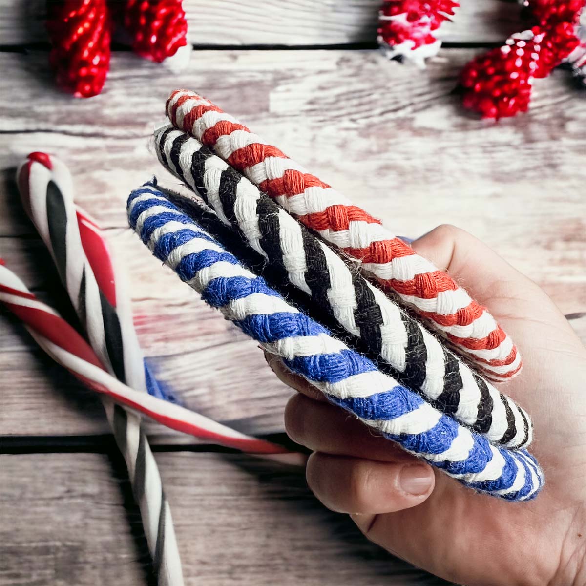 Candy Cane Coaster 4pk