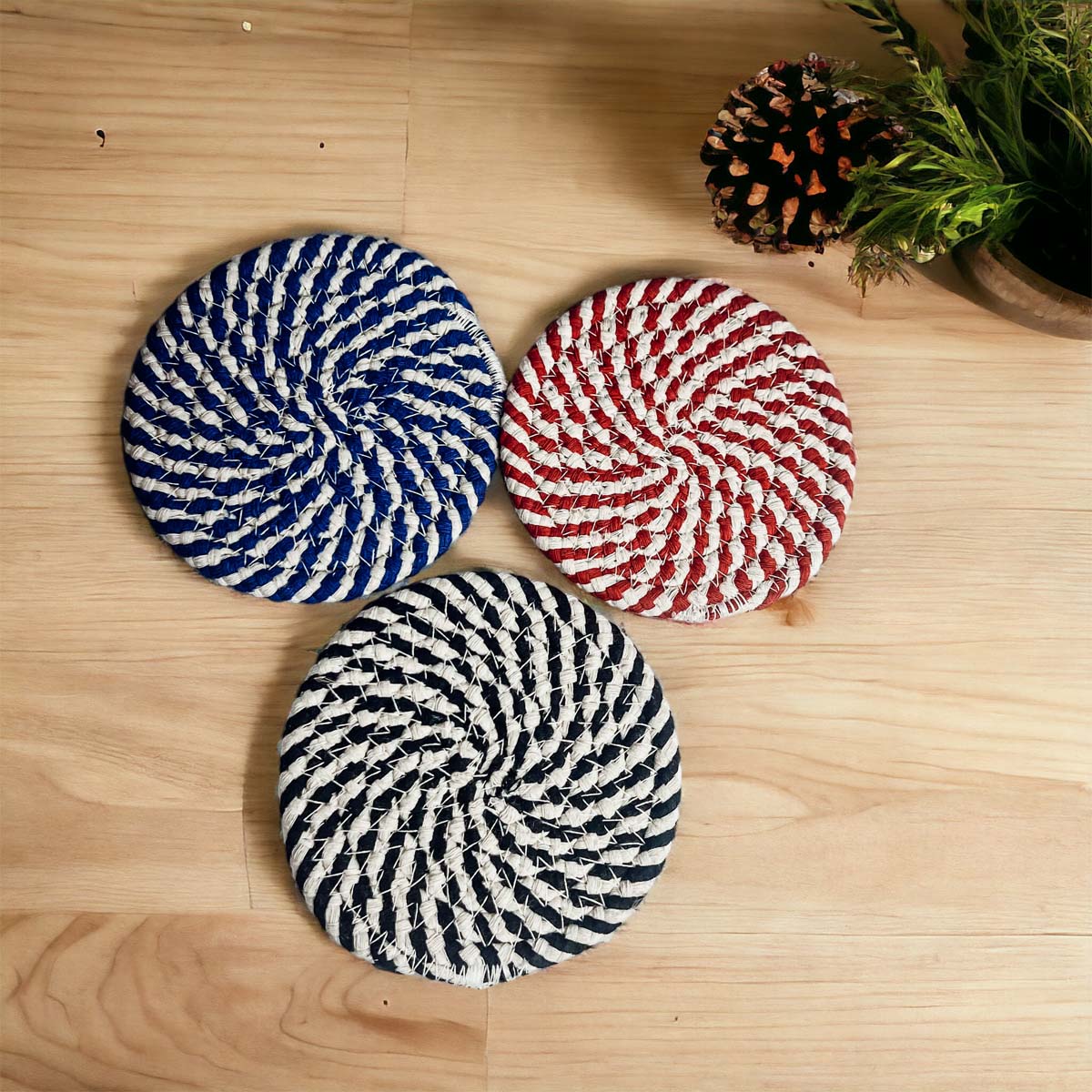 Candy Cane Coaster 4pk