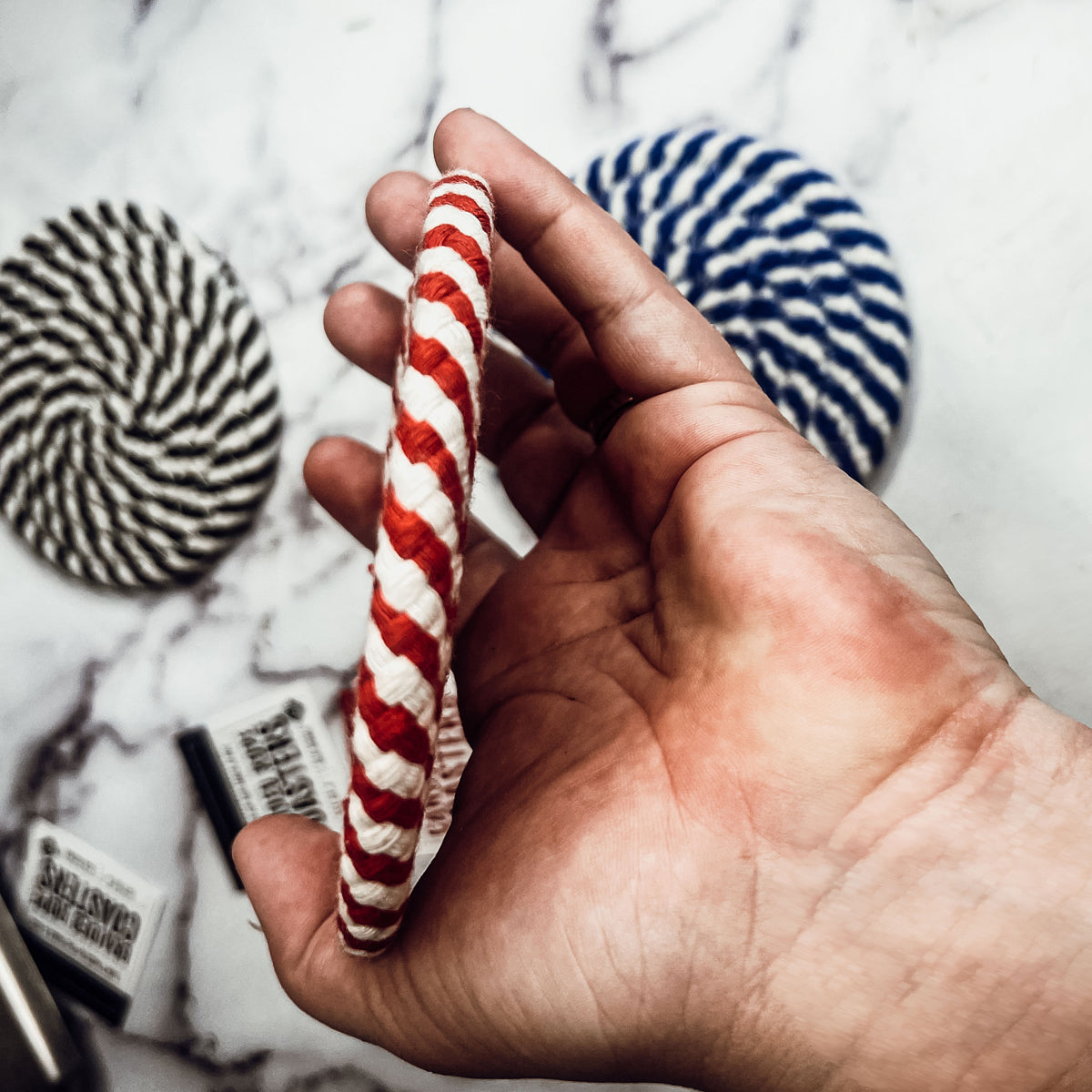 Candy Cane Coaster 4pk