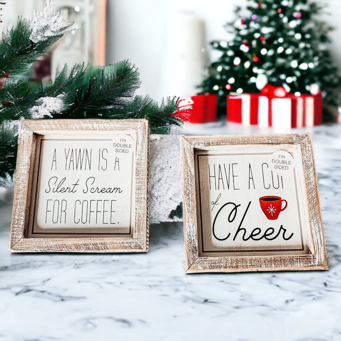 Christmas Coffee Bar signs
