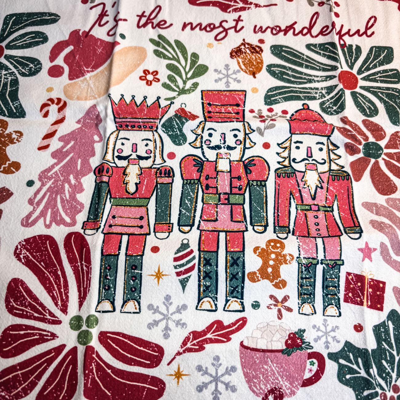 Boho Floral Nutcracker Towel