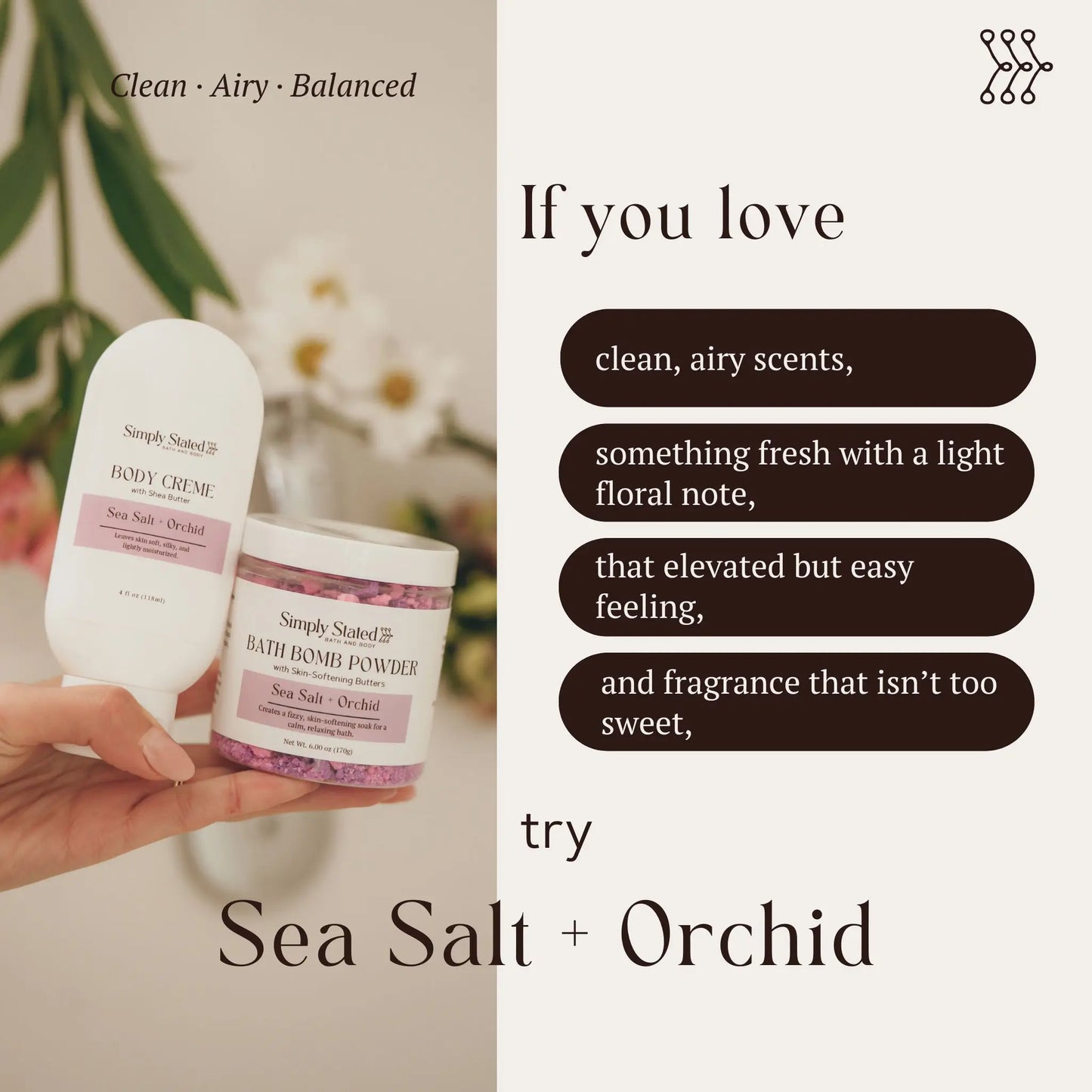 Sea Salt + Orchid Body Spray