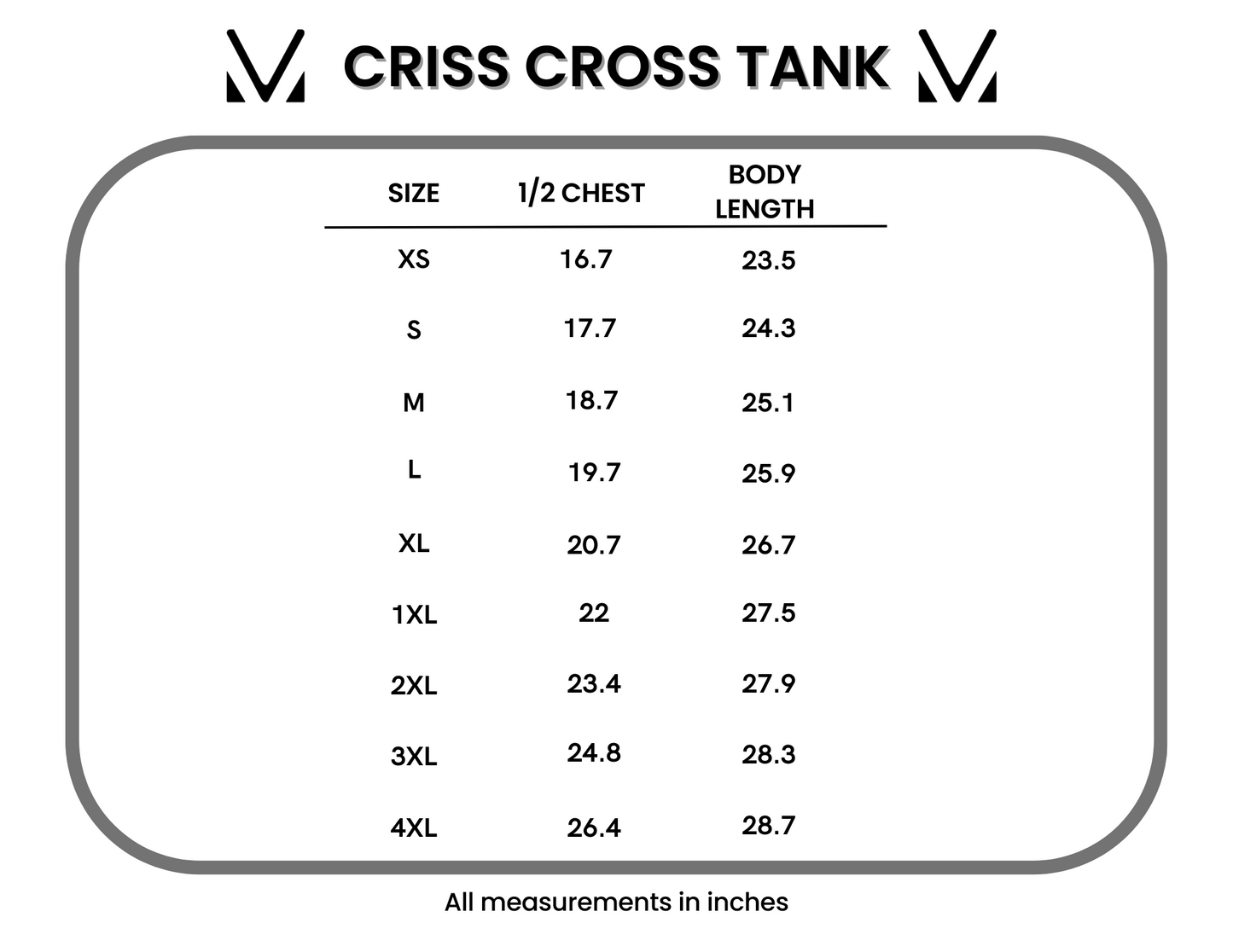 IN STOCK Criss Cross Tank - Light Grey