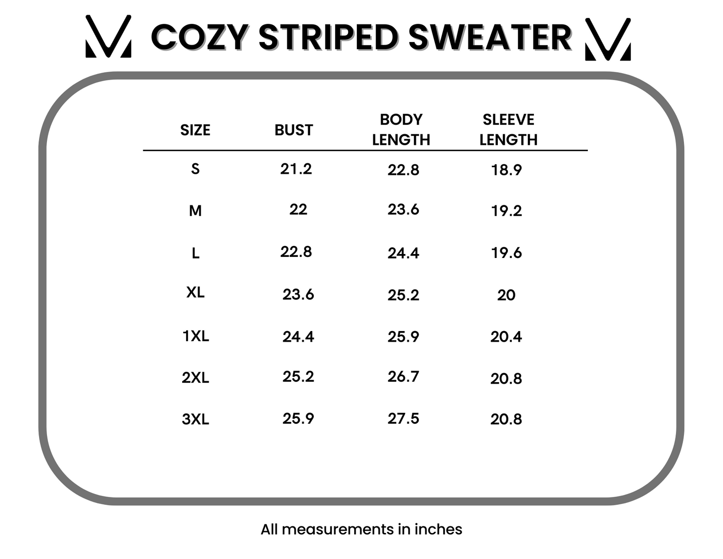 IN STOCK Cozy Striped Sweater - Rust