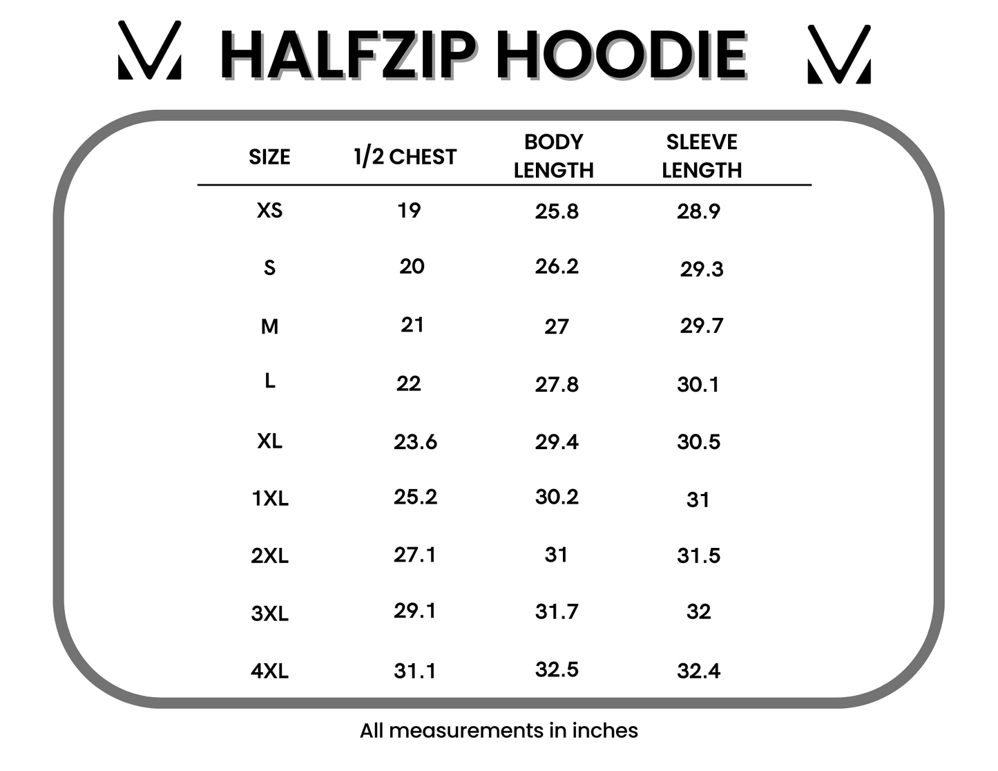 IN STOCK Classic Halfzip Hoodie - Monochrome