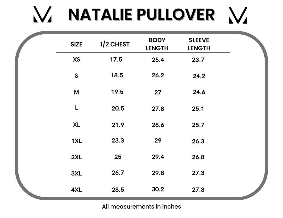 IN STOCK Natalie Pullover - Poinsettia Nights