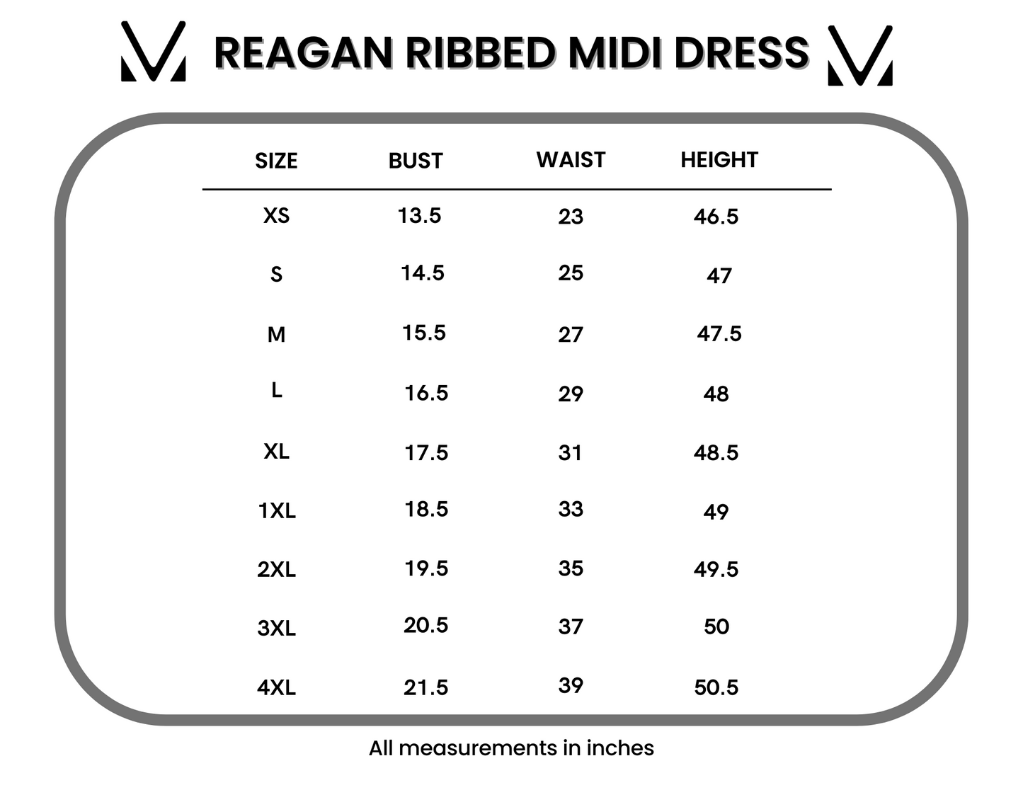 IN STOCK Reagan Ribbed Midi Dress - Black