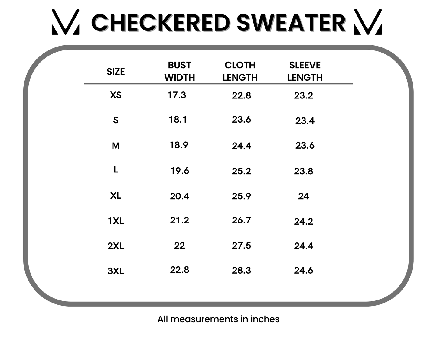 IN STOCK Checkered Sweater - Sage and White