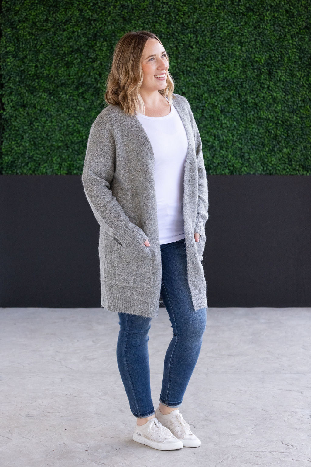 IN STOCK Madison Cozy Cardigan - Stormy Clouds