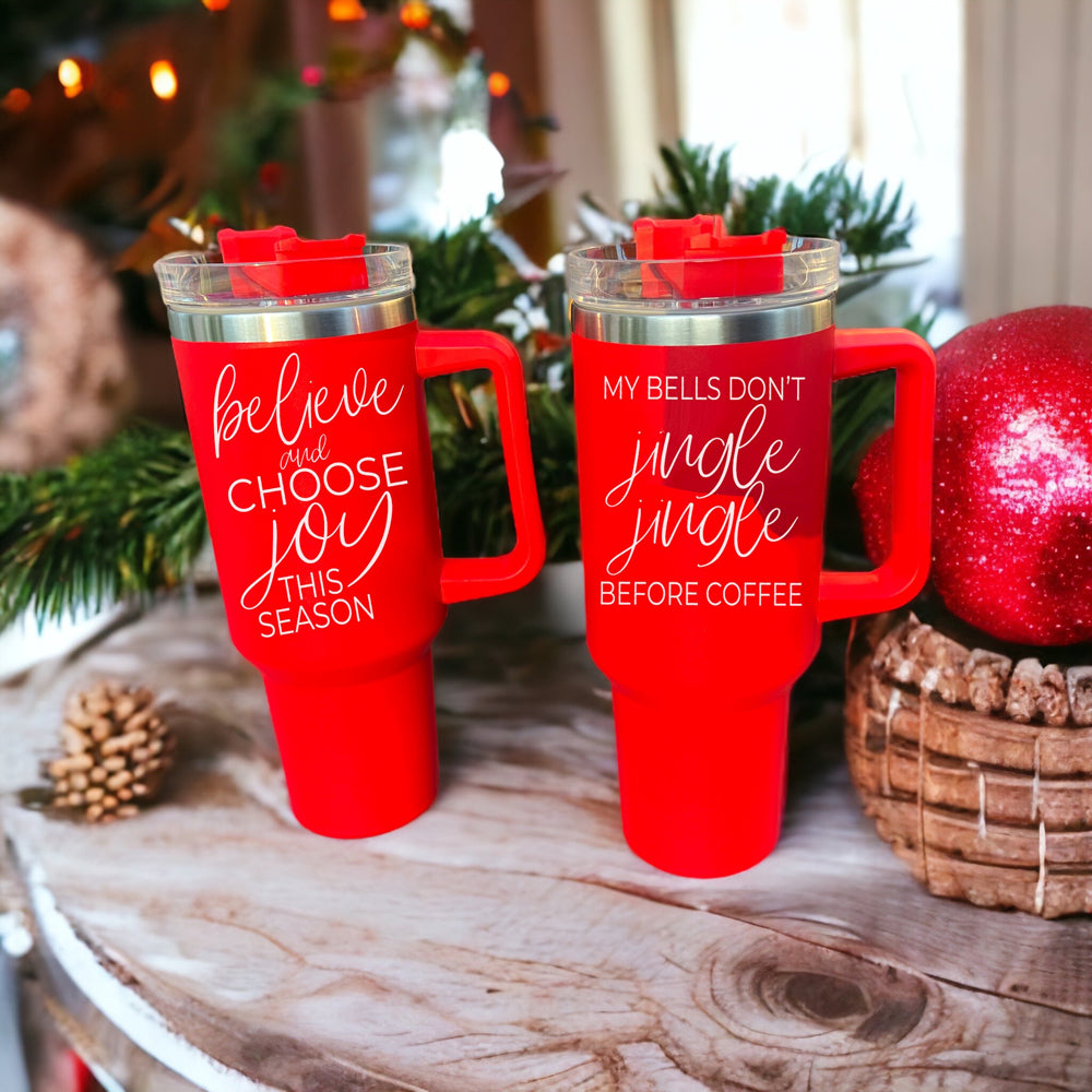 Christmas Cups with Lids