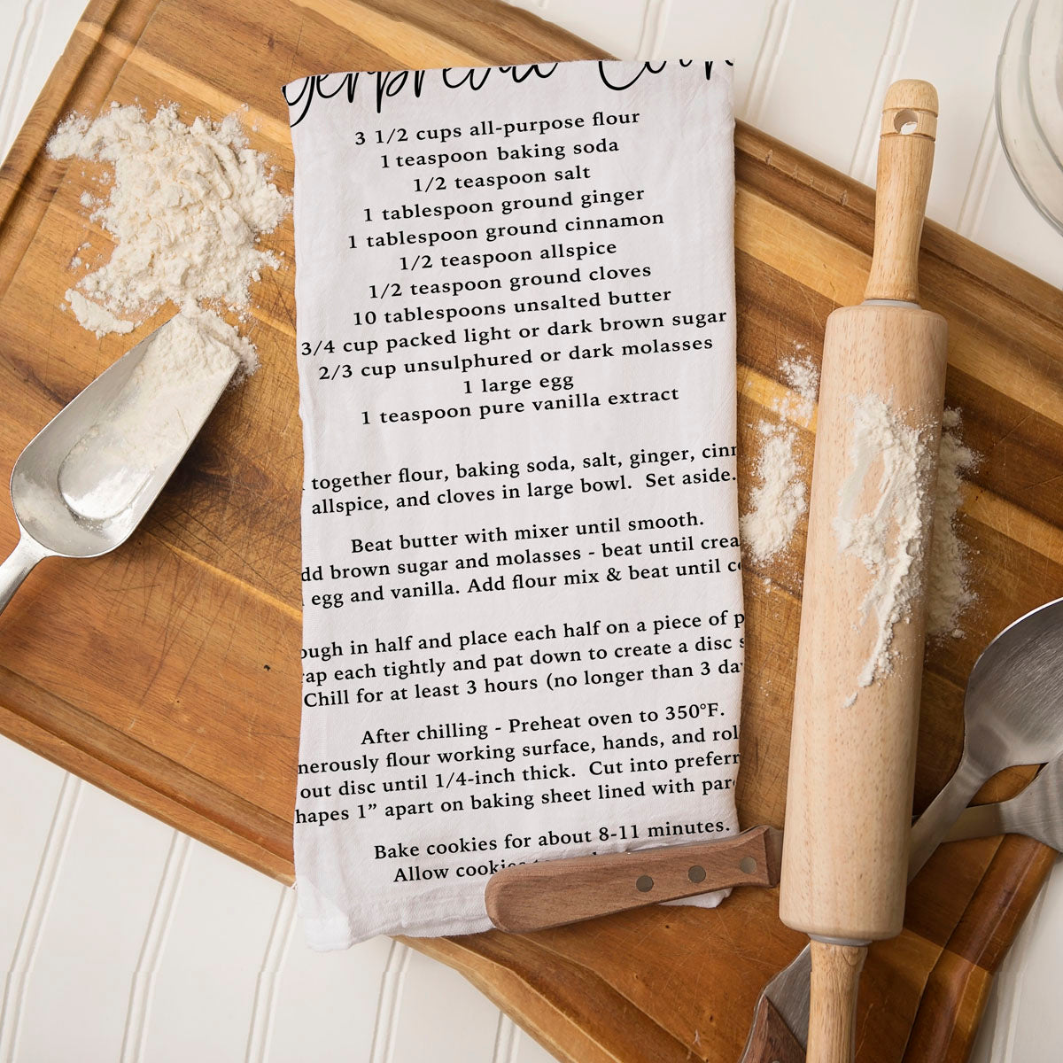 Holiday Cookie Recipe Towel