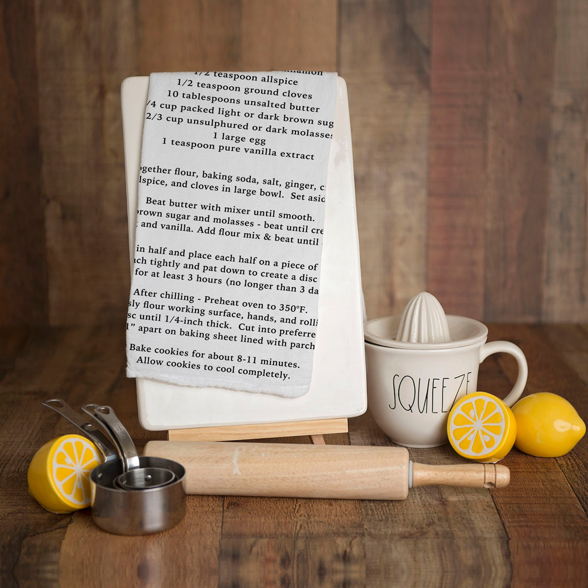 Holiday Cookie Recipe Towel