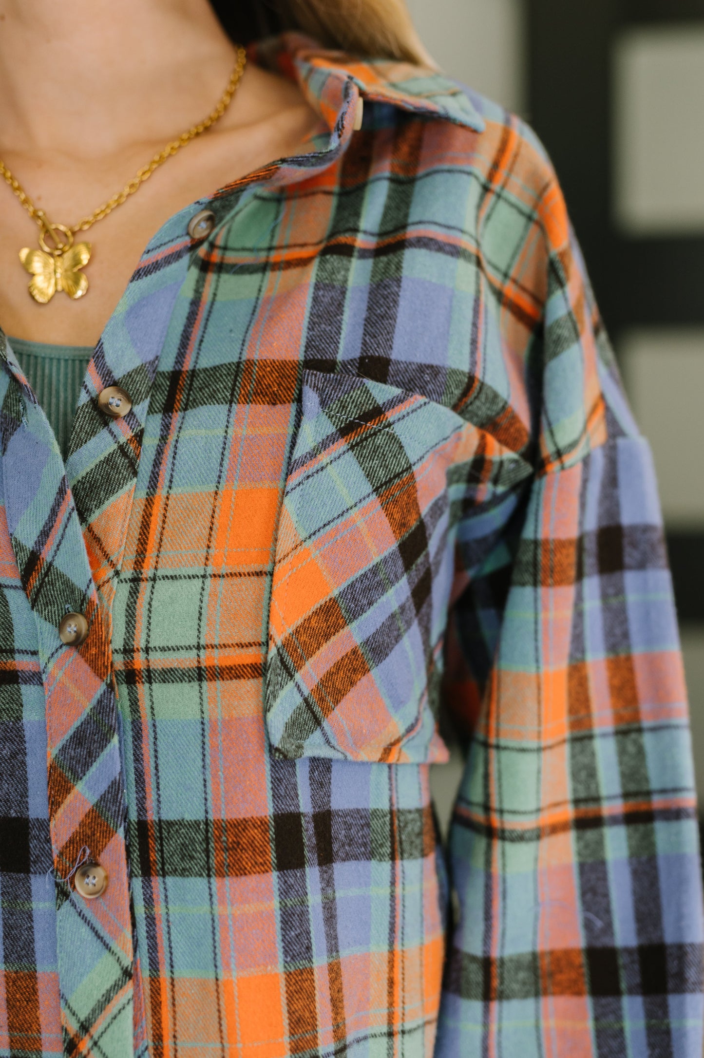 Rustic Rhythm Plaid Button Down