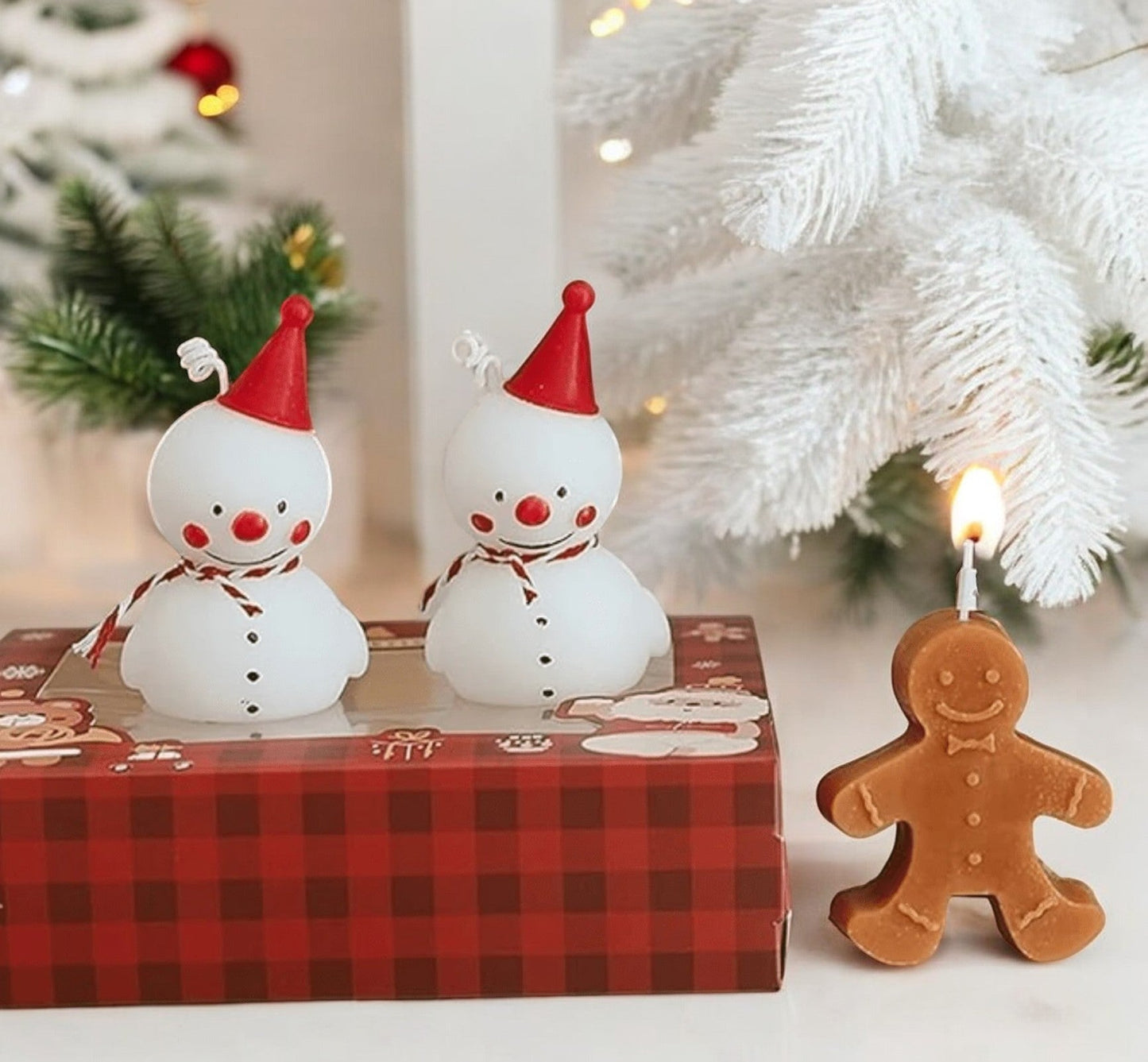 Gingerbread Man Paraffin Candle