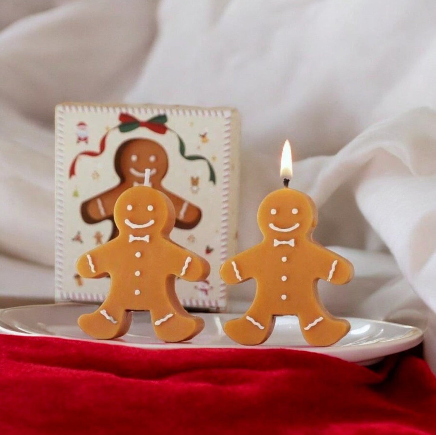 Gingerbread Man Paraffin Candle