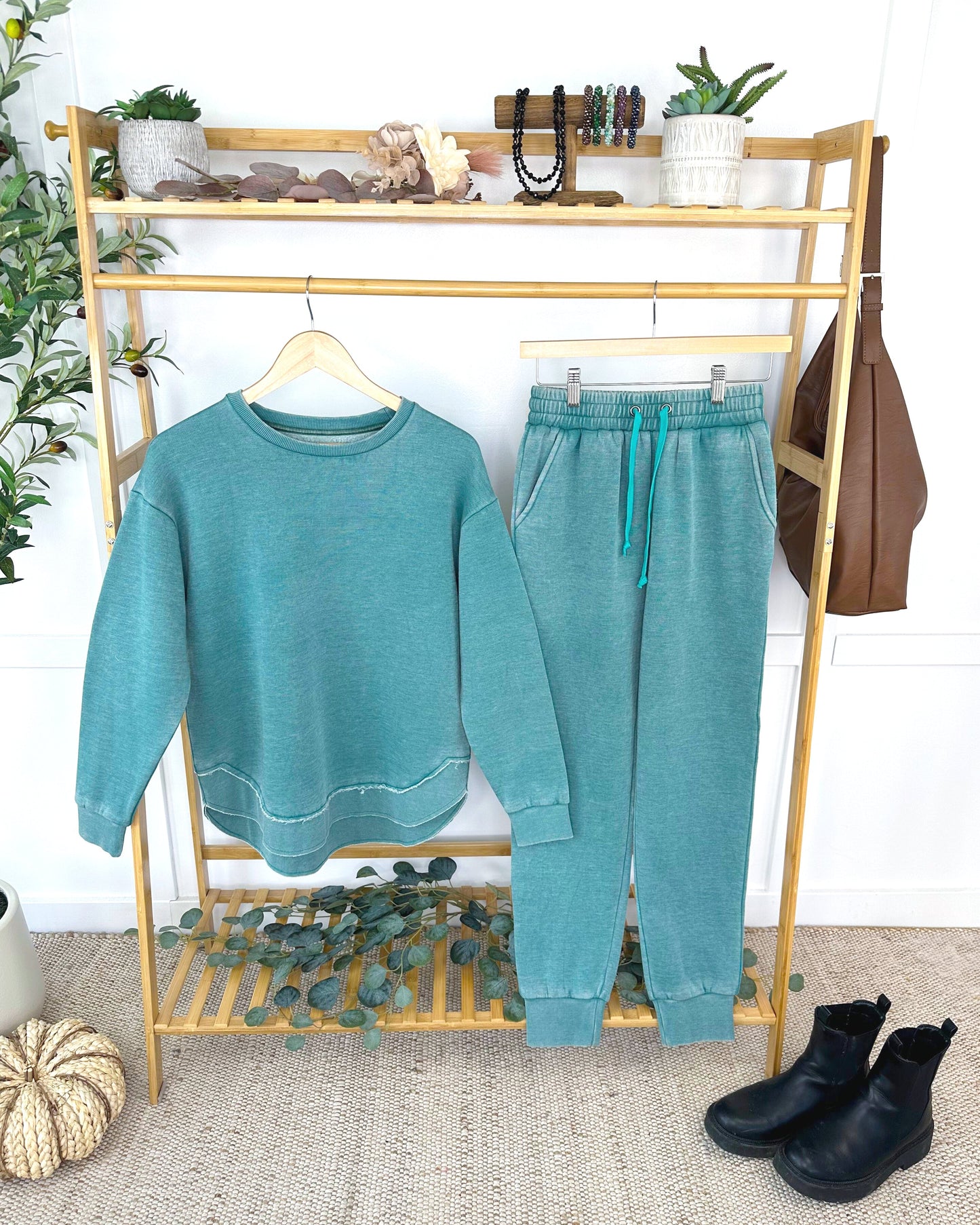 IN STOCK Vintage Wash Pullover - Teal
