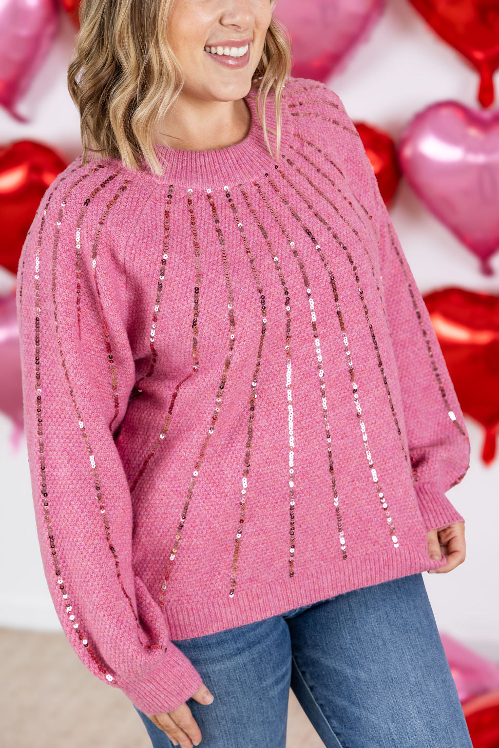 IN STOCK Sparkle Stripes Sweater