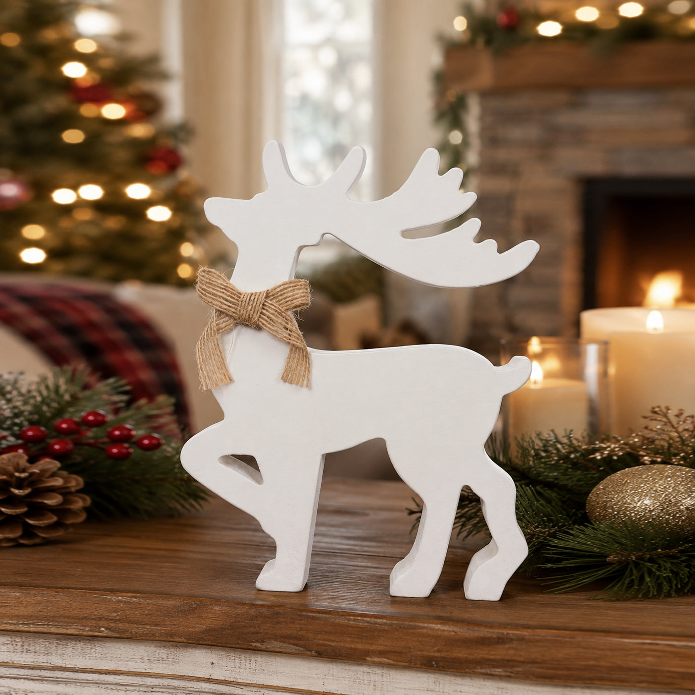 Snowy Stags