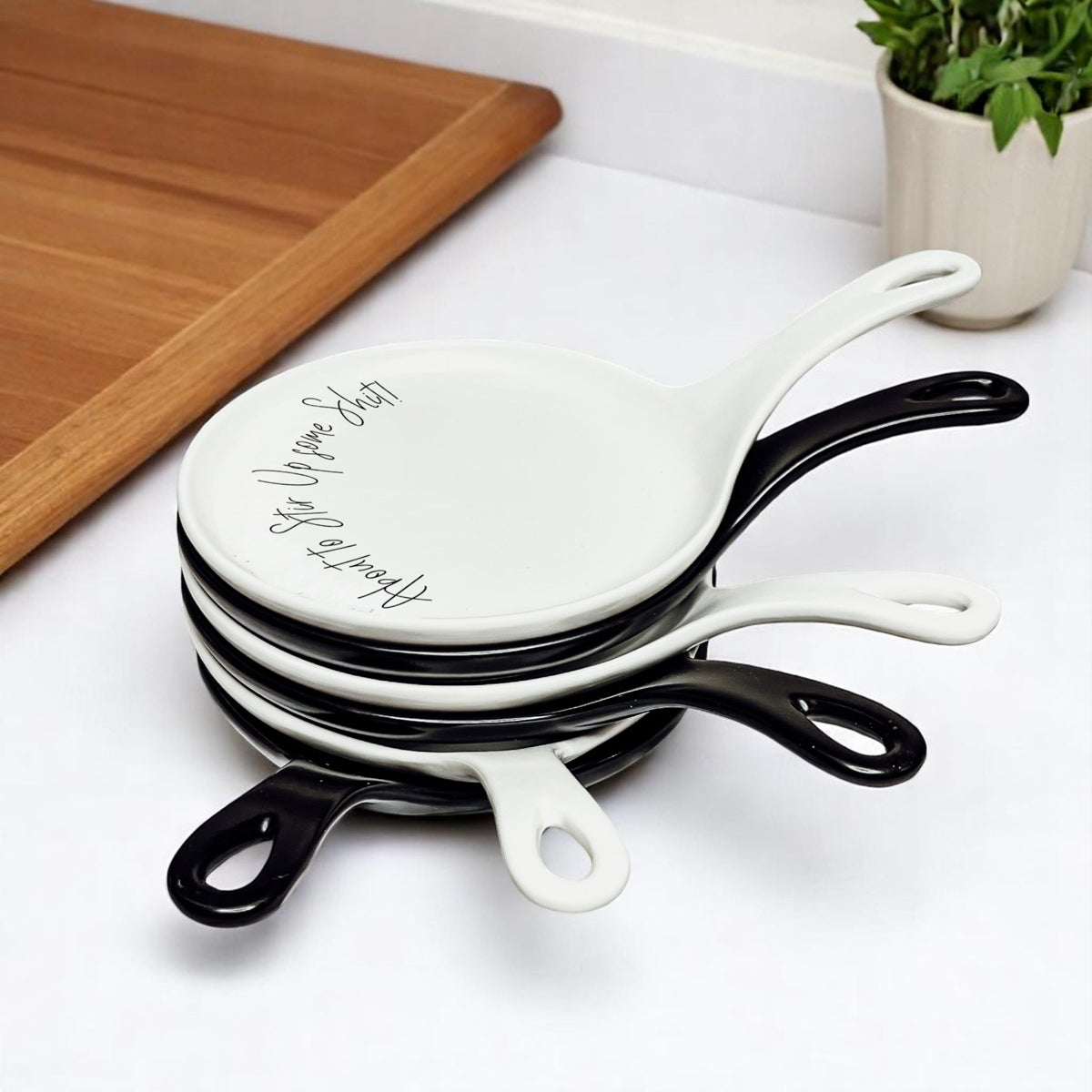 Hostess appreciation gift set
Sassy kitchen decor bundle
Modern spoon rest gift set