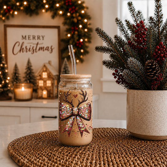 Sequin Bow Antlers