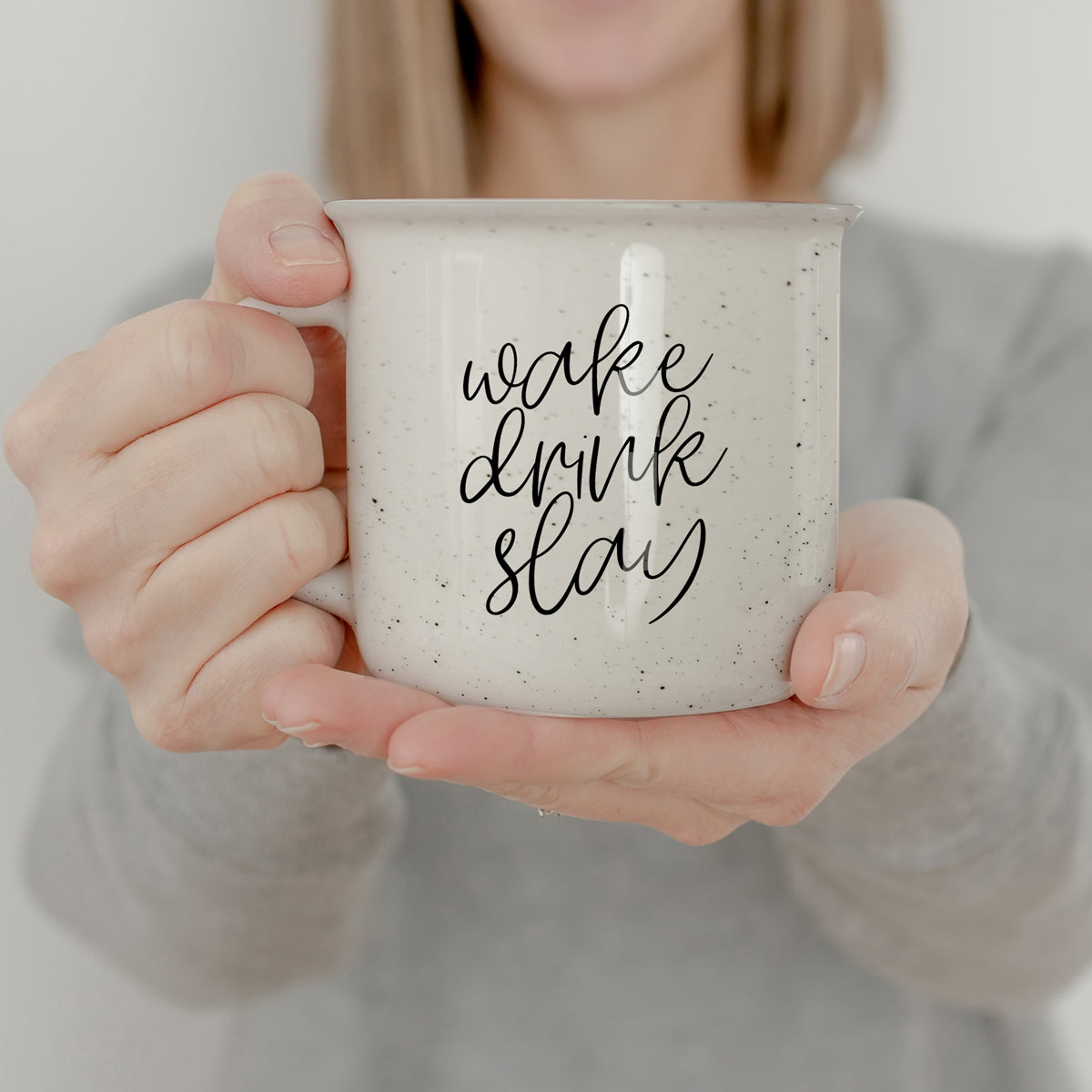 Slay Gift Ideas, Ceramic Coffee Mug Wake Drink Slay
