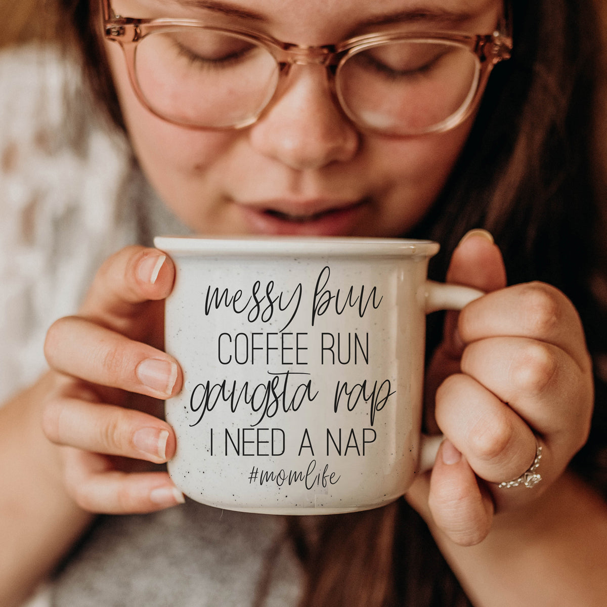 messy bun quote gift ideas for moms
