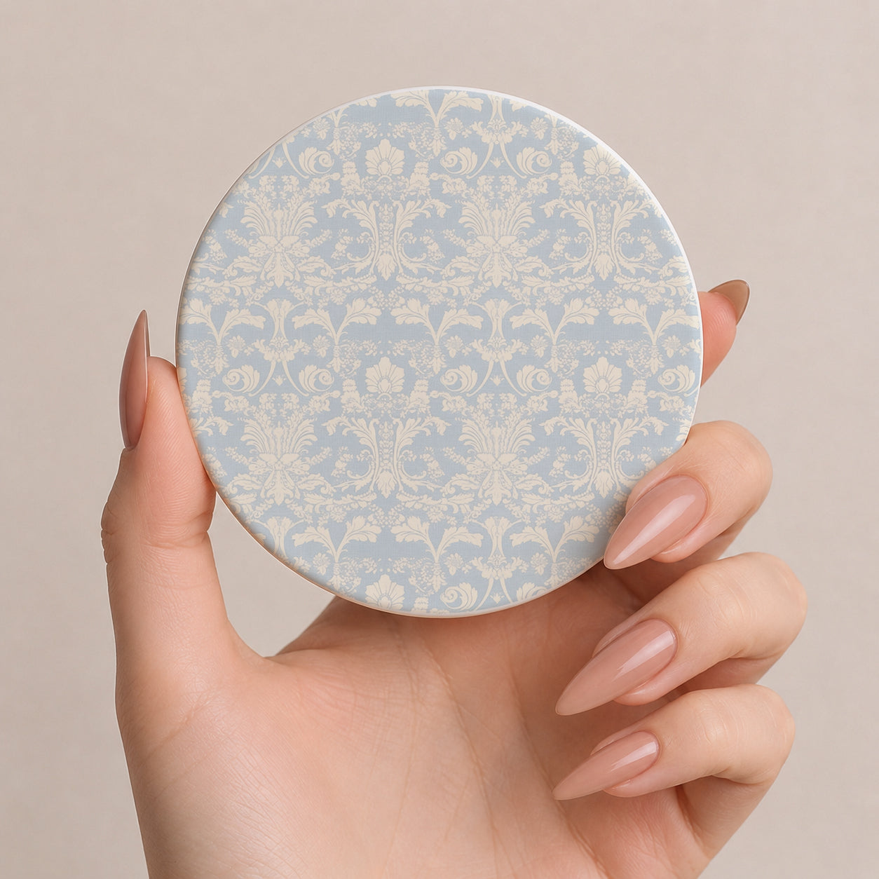 Coastal Grandmillennial Blue & White Coaster Collection – 6 Pack
Blue Gingham & Stripe Drink Coasters – Farmhouse Ceramic Set
Vintage Blue Floral and Damask Coaster Set – Chic Coffee Table Decor