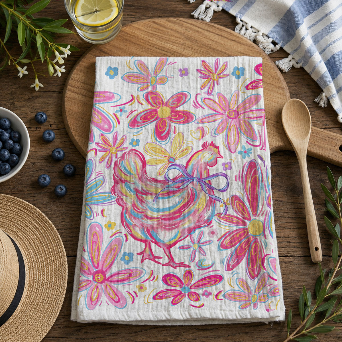 Floral Boho Chicken