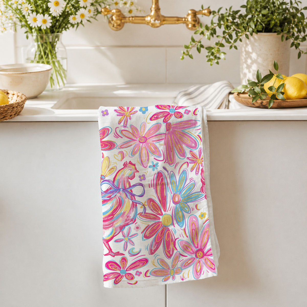 Boho rustic chicken kitchen towel vibrant farmhouse
Contemporary bohemian chicken dish towel colorful Easter
Artistic farmhouse boho chicken kitchen towel spring
Vibrant boho cottage chicken towel floral Easter