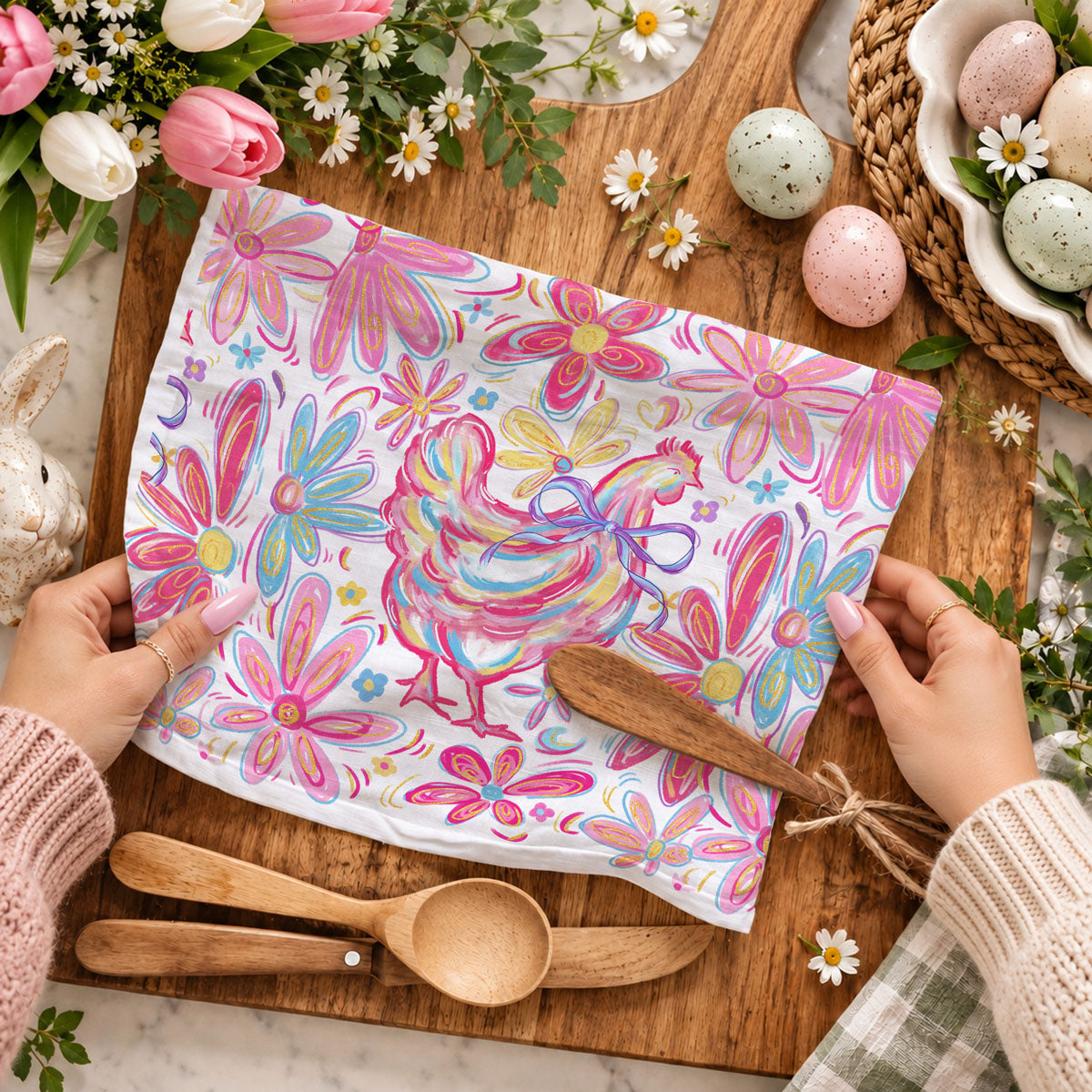 Floral Boho Chicken