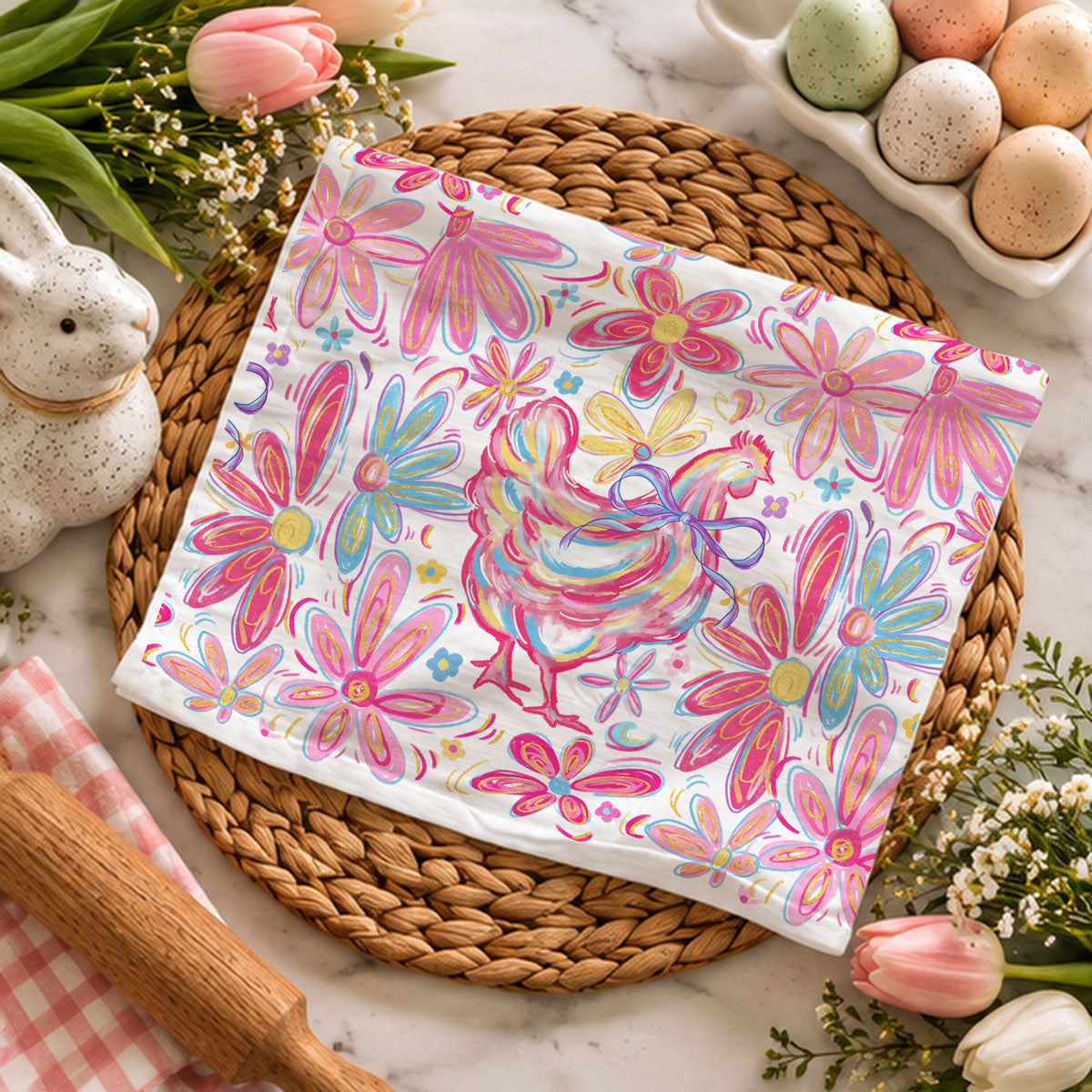 Floral Boho Chicken