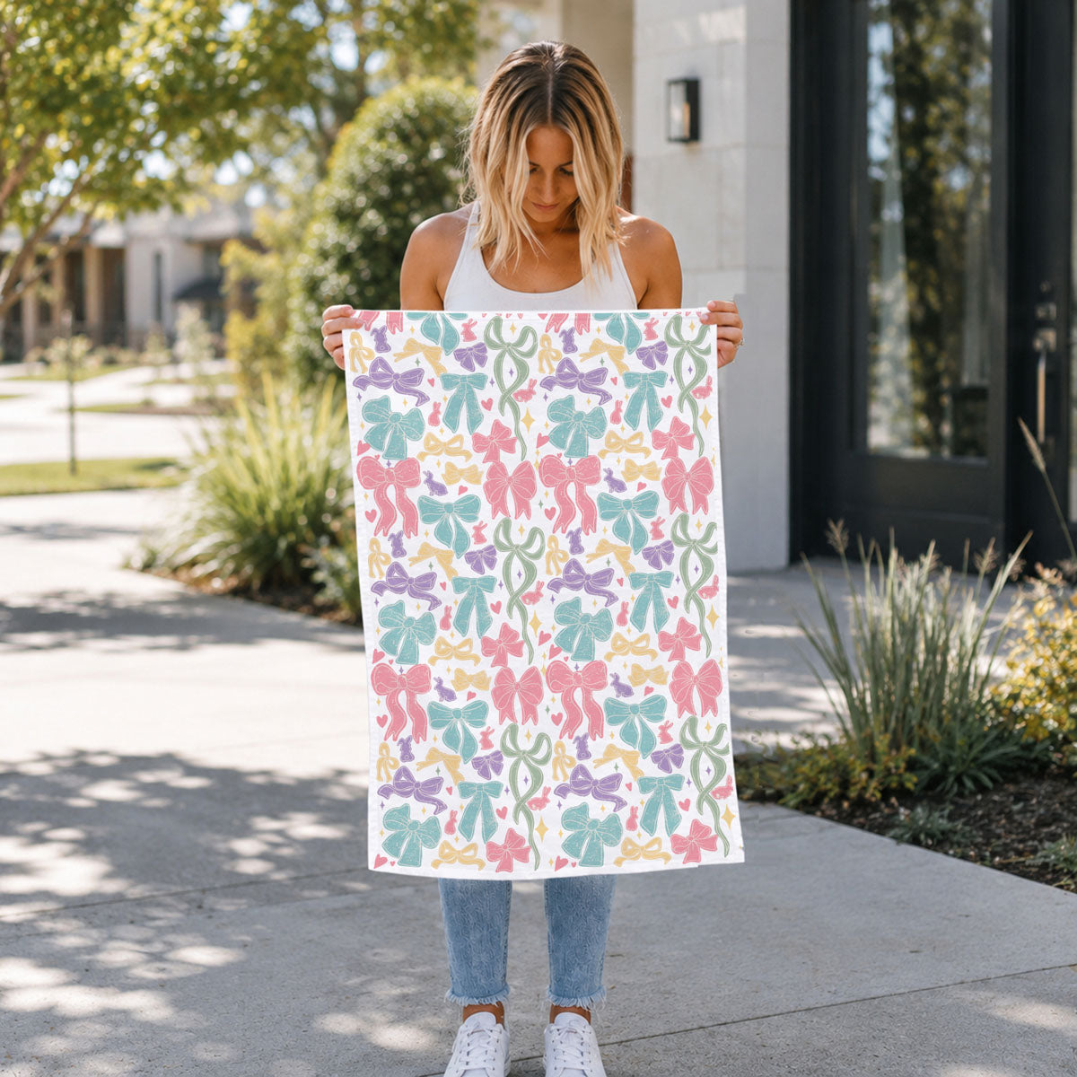 Preppy coastal grandmother bow kitchen towel pastel
Cottagecore aesthetic kitchen towel bow ribbon bunny
Feminine pastel bow kitchen towel Easter spring
Whimsical farmhouse kitchen towel colorful bows