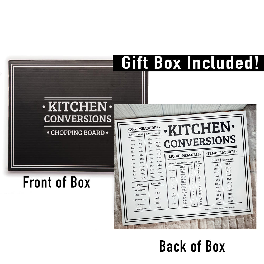 Kitchen Gift Sets & Kitchen Conversions Info on Cutting board