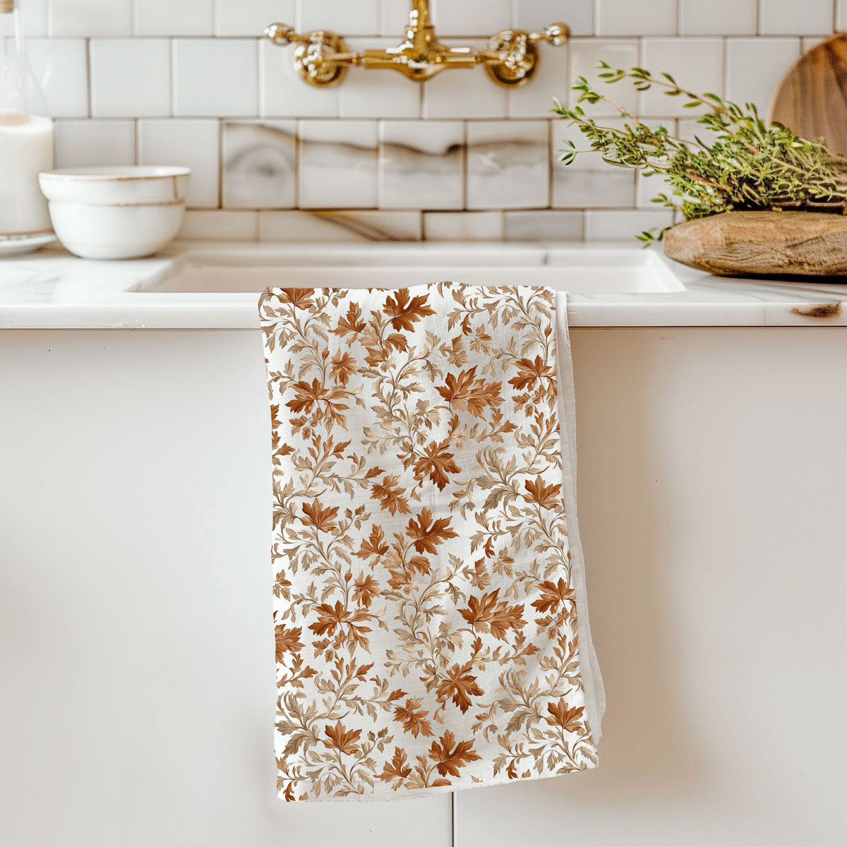 autumn housewarming gift leaf print dish towel
fall baking gift set with autumn leaves kitchen towel
seasonal fall kitchen gift autumn leaf tea towel
rustic fall kitchen decor with foliage flour sack towel
autumn leaf flour sack towel in cozy cottage kitchen