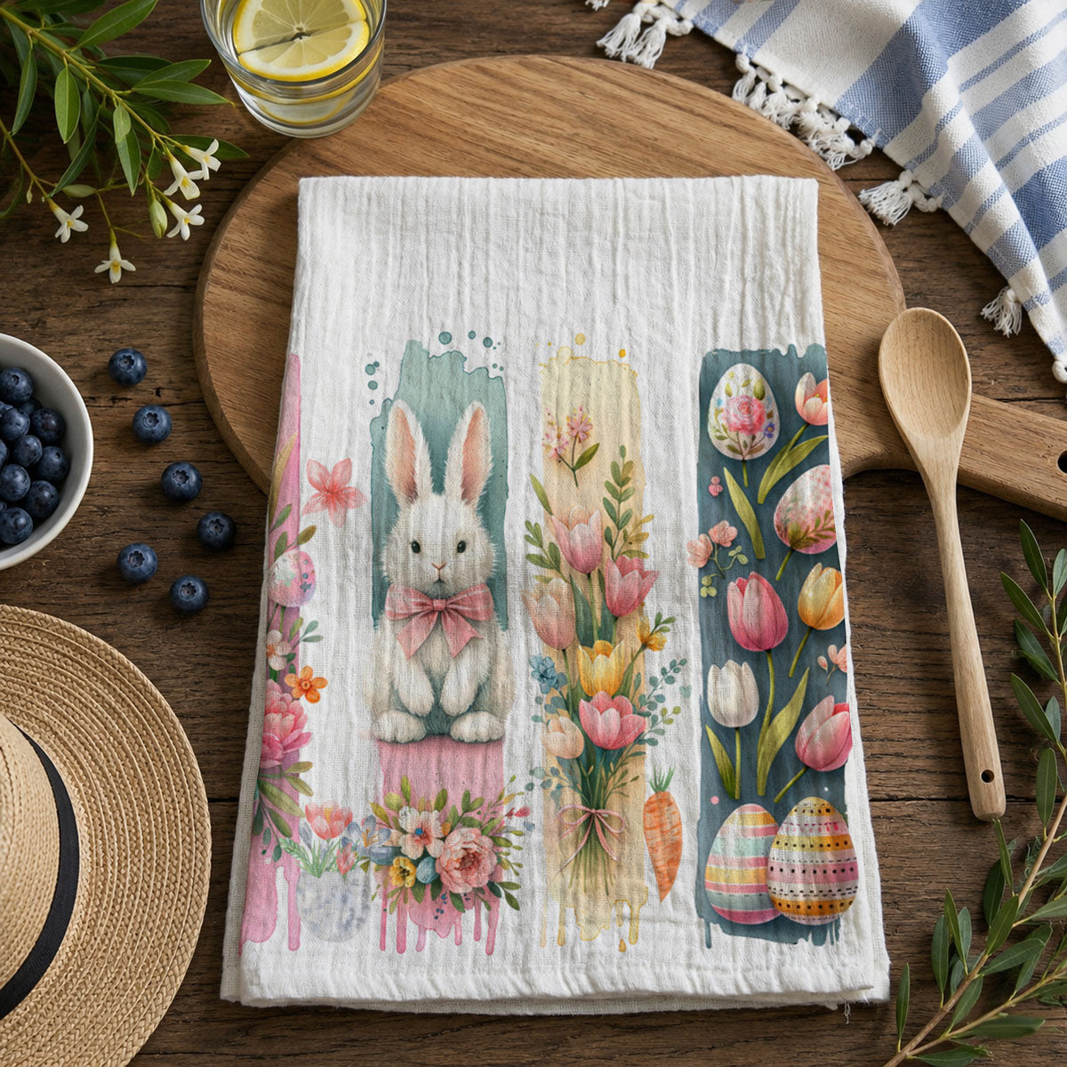 Wholesale Artistic spring kitchen towel watercolor bunny floral
Cottagecore watercolor Easter towel bunny brushstroke
Farmhouse watercolor kitchen towel spring bunny art
Spring floral bunny kitchen towel watercolor design