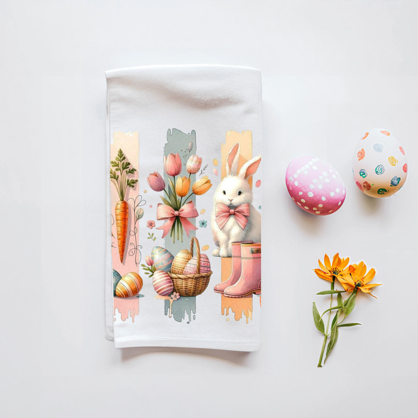 Hanging loop watercolor Easter towel artistic bunny
Lint free watercolor kitchen towel spring bunny design
Durable cotton watercolor towel Easter bunny floral
Premium flour sack watercolor Easter towel bunny art