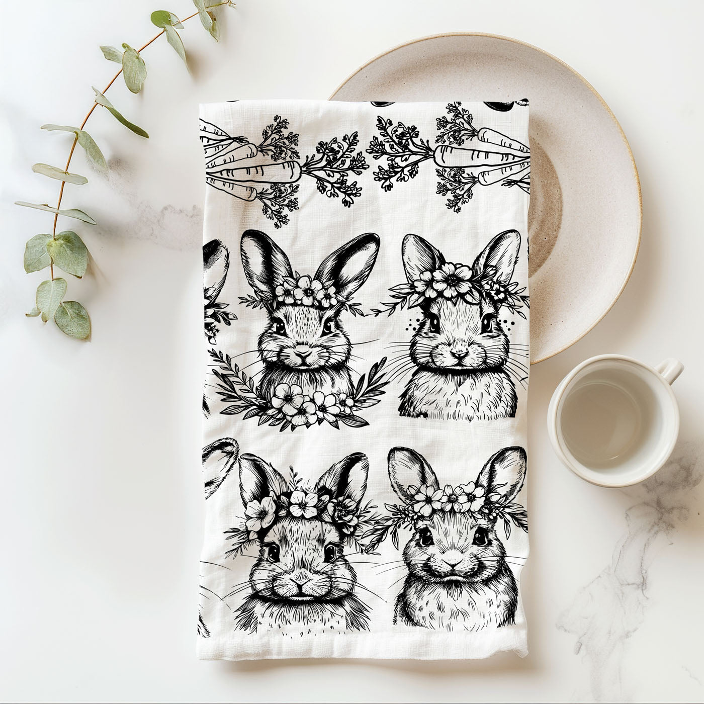 Wholesale easter boutique kitchen towel
farmhouse spring towel wholesale
rustic easter decor towel for retailers
bunny towel gift for farmhouse lovers
limited edition easter towel neutral design
black and white bunny towel for spring shops