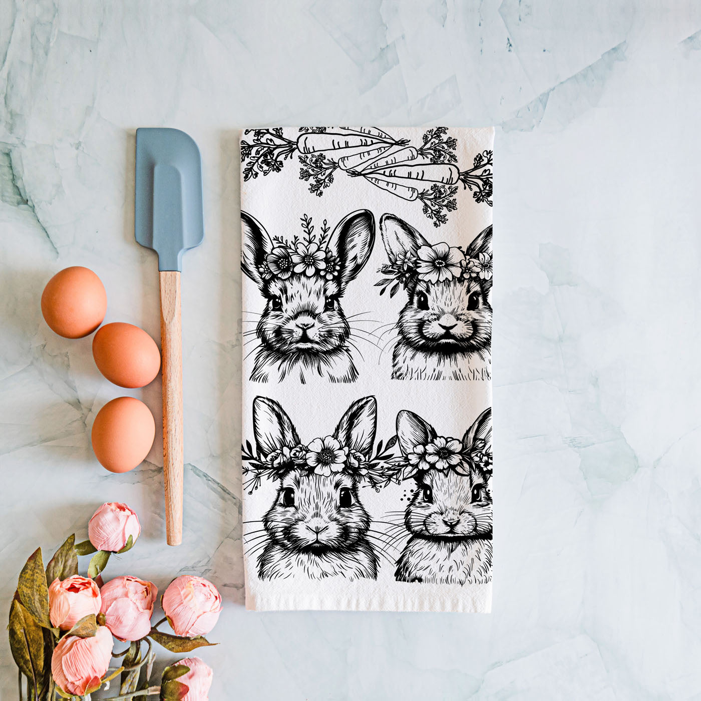 Vintage rustic bunny kitchen towel floral crown farmhouse
Country style bunny dish towel botanical carrot spring
Farmhouse vintage bunny kitchen towel black white Easter
Cottage farmhouse bunny towel floral crown botanical