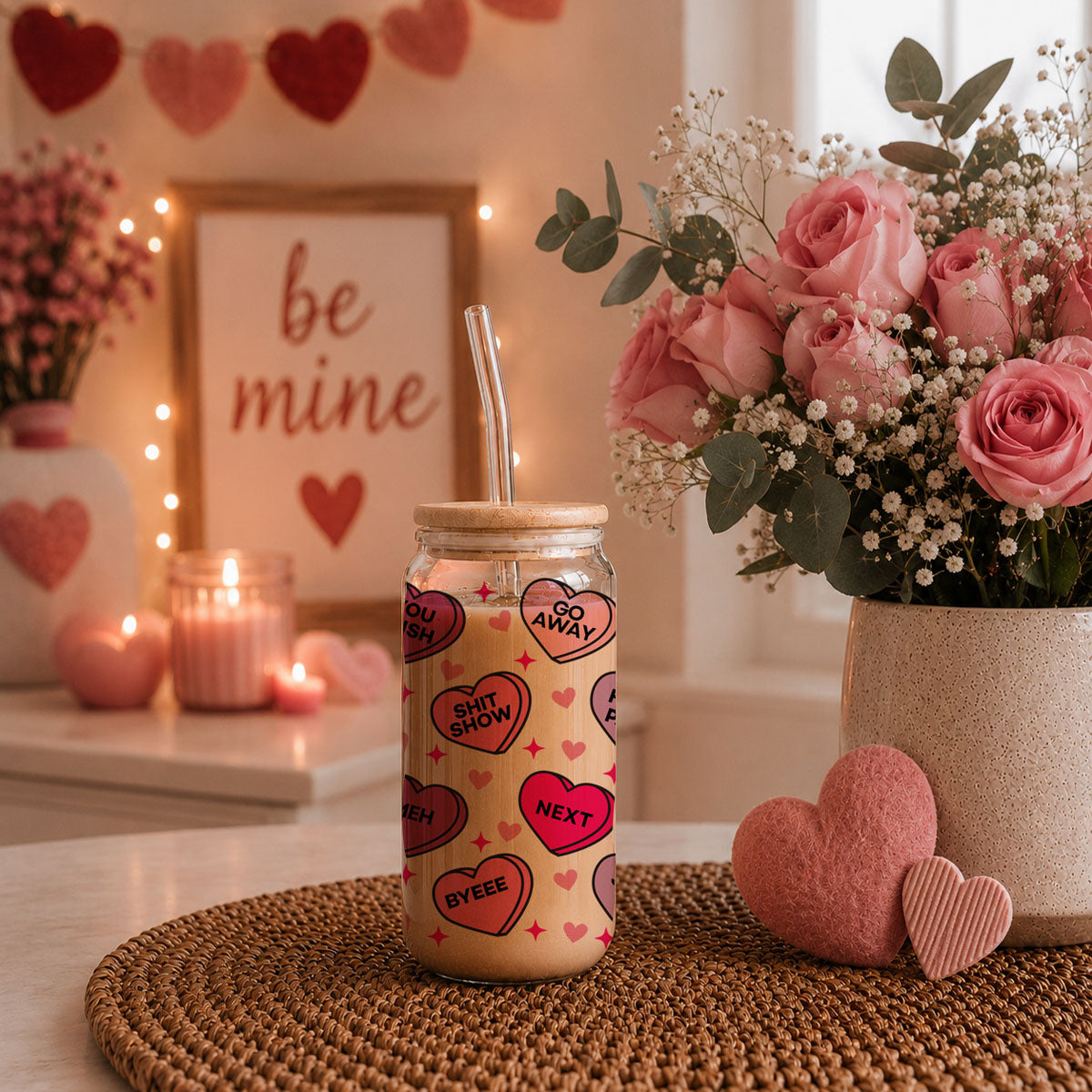 Funny Candy Hearts 20oz