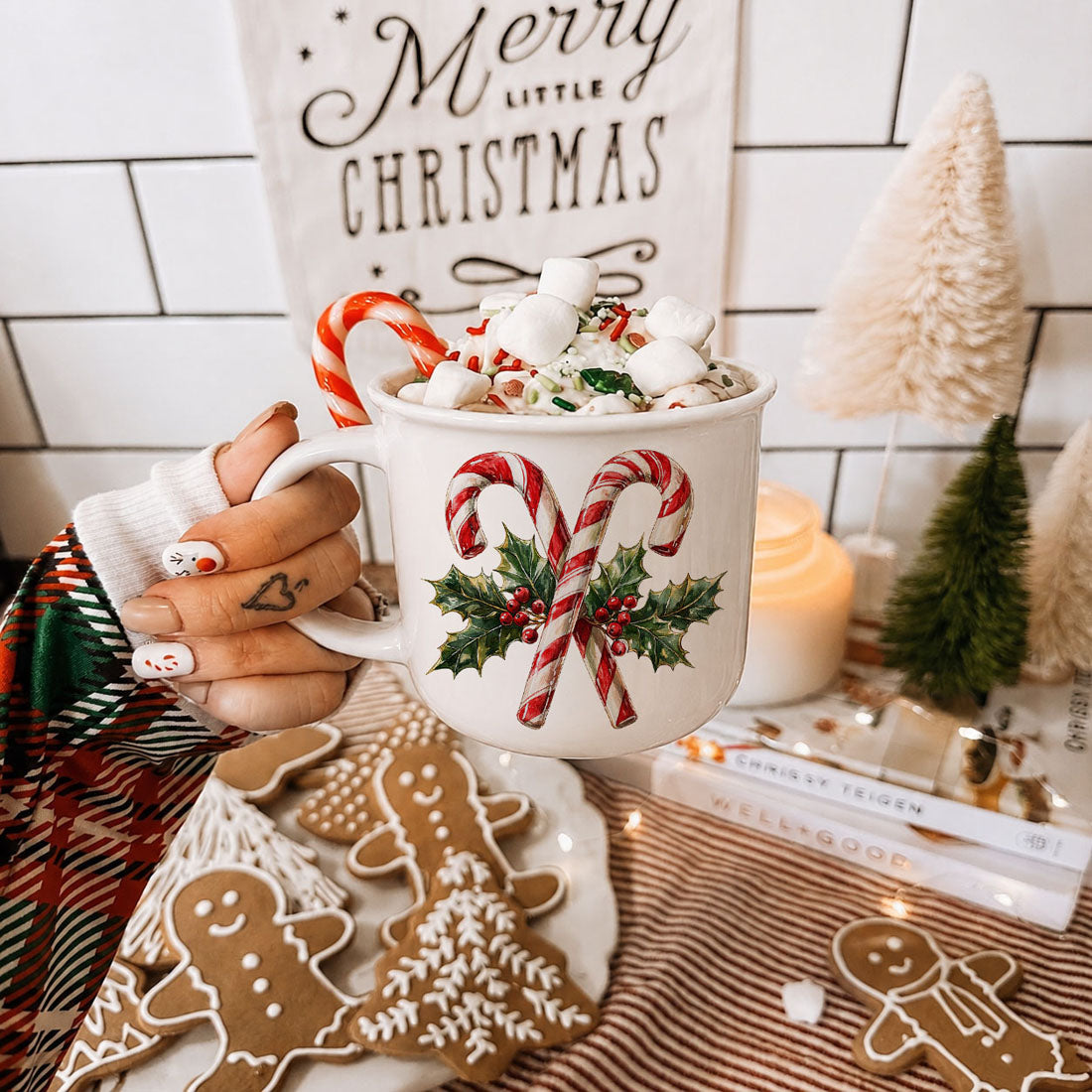 Candy cane mug with detailed festive illustration
Holiday mug with candy cane botanical design
Christmas mug with painterly candy cane art
Candy cane mug with watercolor holiday illustration
Holiday ceramic mug with candy cane aesthetic
Candy cane mug for red and white holiday 
Christmas mug with holly and peppermint
Candy cane mug for joyful holiday gifting
Holiday mug with beautiful candy cane centerpiece
Christmas mug for peppermint Christmas theme
Candy cane mug for classic Christmas drinkware