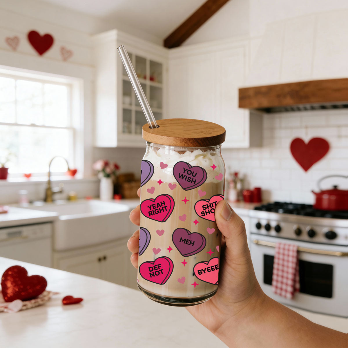 Funny Candy Hearts 20oz