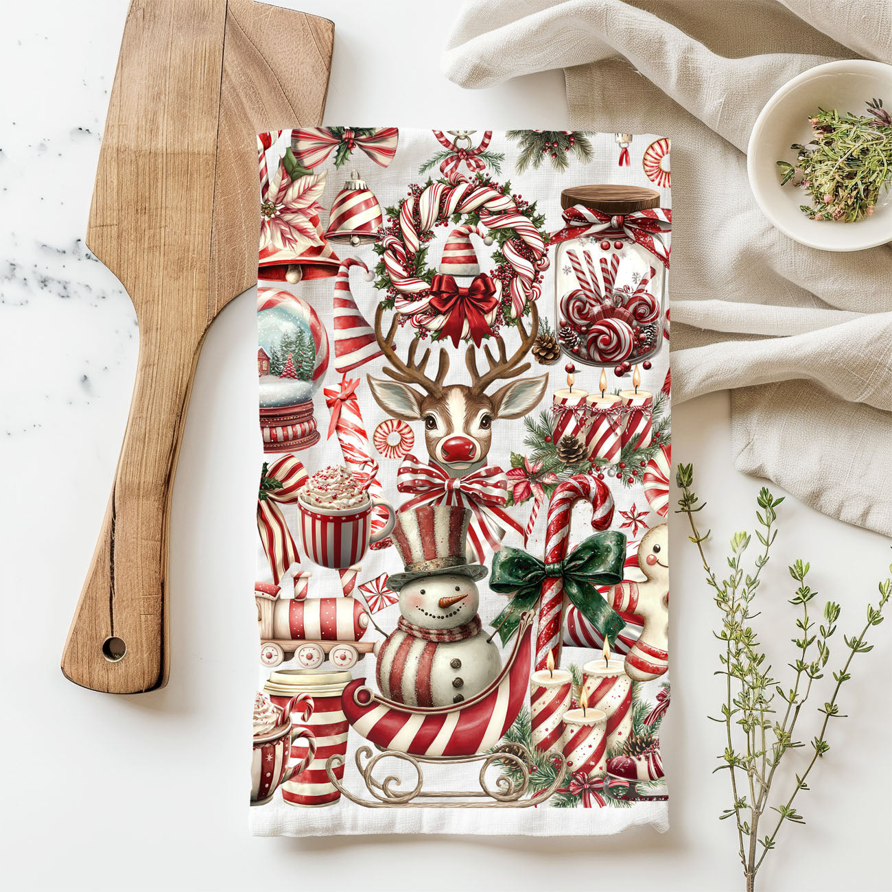 cozy farmhouse christmas dish towel holiday kitchen styling
modern farmhouse christmas towel festive candy cane decor
holiday giftable kitchen towel christmas candy cane design
cute christmas present idea festive dish towel for kitchen