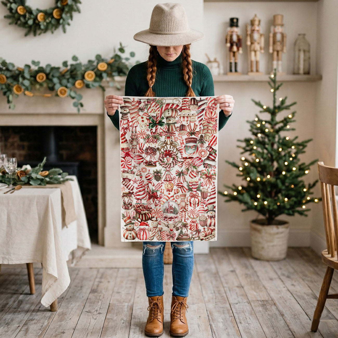 christmas kitchen decor towel red white holiday theme
festive farmhouse christmas kitchen towel candy cane decor
holiday home styling kitchen towel peppermint aesthetic
cozy christmas kitchen decor towel red and white theme
seasonal kitchen decor towel holiday candy cane style