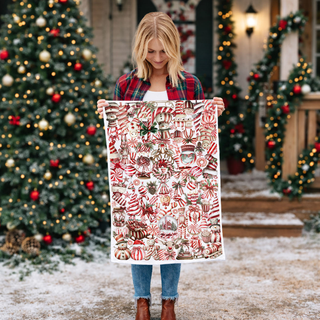 holiday kitchen towel perfect small gift christmas decor
easy christmas gift idea for hostess kitchen towel festive
holiday kitchen decor gift idea candy cane themed towel
christmas baking season kitchen towel festive holiday prep