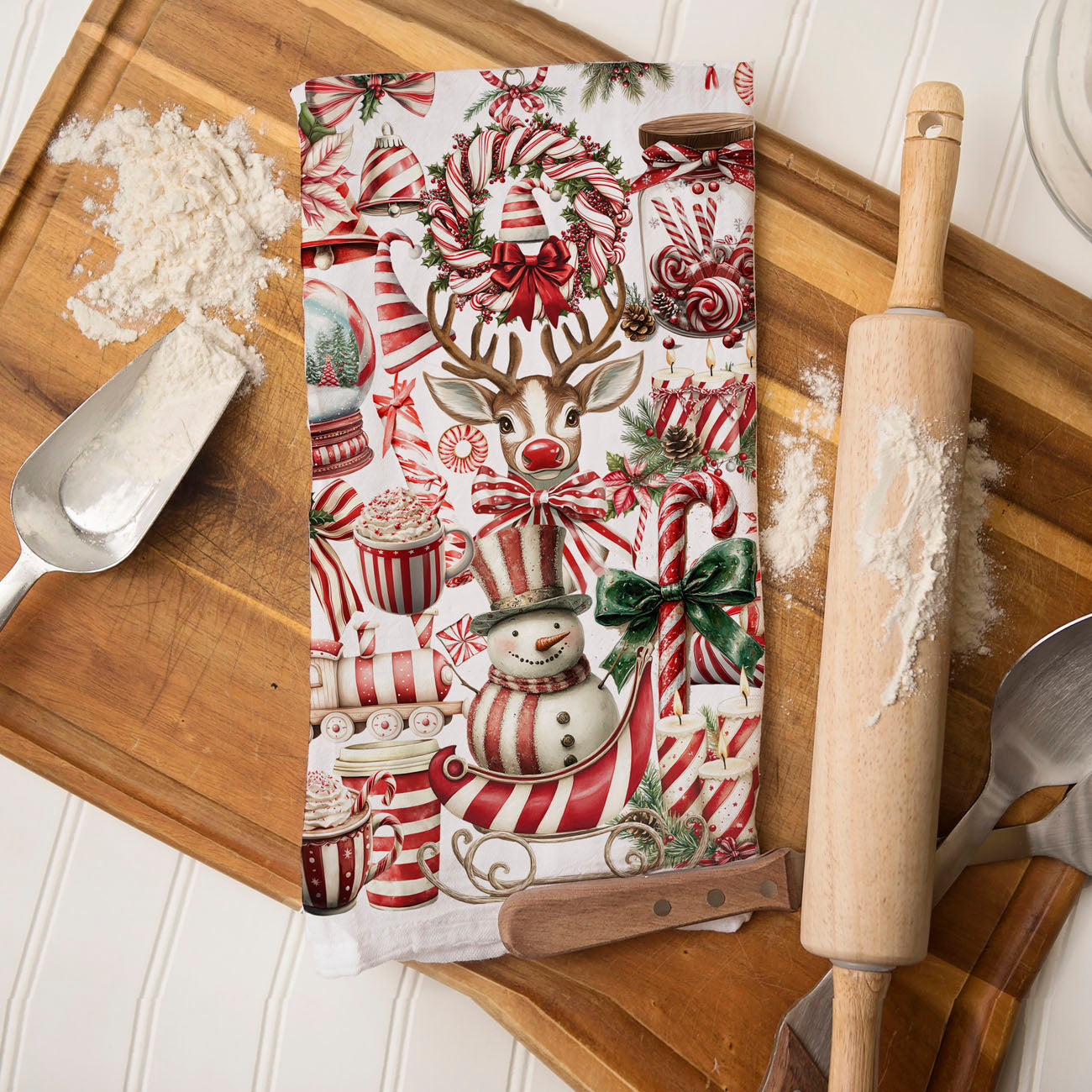 bold christmas kitchen decor towel red white festive pattern
layered christmas decor kitchen towel maximal holiday styling
holiday statement kitchen towel festive red white design
decorative christmas accent towel for seasonal kitchen styling