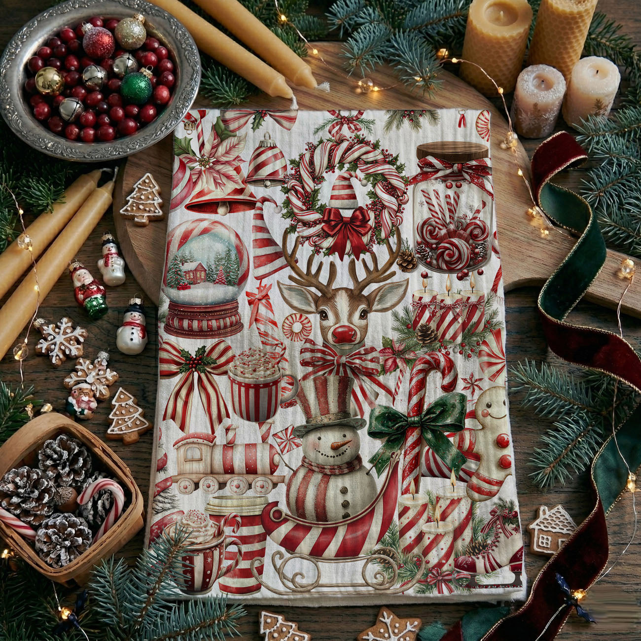 gingerbread christmas kitchen towel cute holiday baking decor
christmas cookie theme dish towel festive kitchen accessory
holiday sweets kitchen towel gingerbread candy decor
cute christmas baking towel candy cane gingerbread design
holiday dessert themed kitchen towel festive baking decor