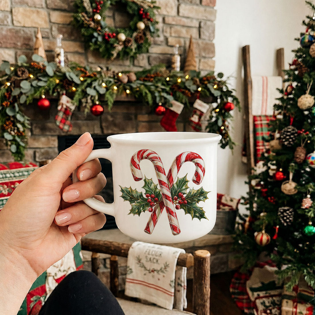 Candy cane mug for festive sipping
Candy cane coffee mug for seasonal drinks
Christmas mug with vintage style candy cane art
Holiday ceramic mug with candy cane and holly
Candy cane coffee cup for Christmas mornings
Festive Christmas mug for cocoa by the fire
Candy cane mug for sipping by the tree
Christmas mug with peppermint holiday theme
Candy cane mug for holiday cocoa bar
Holiday mug with sweet candy cane design
Christmas mug with cheerful candy cane illustration