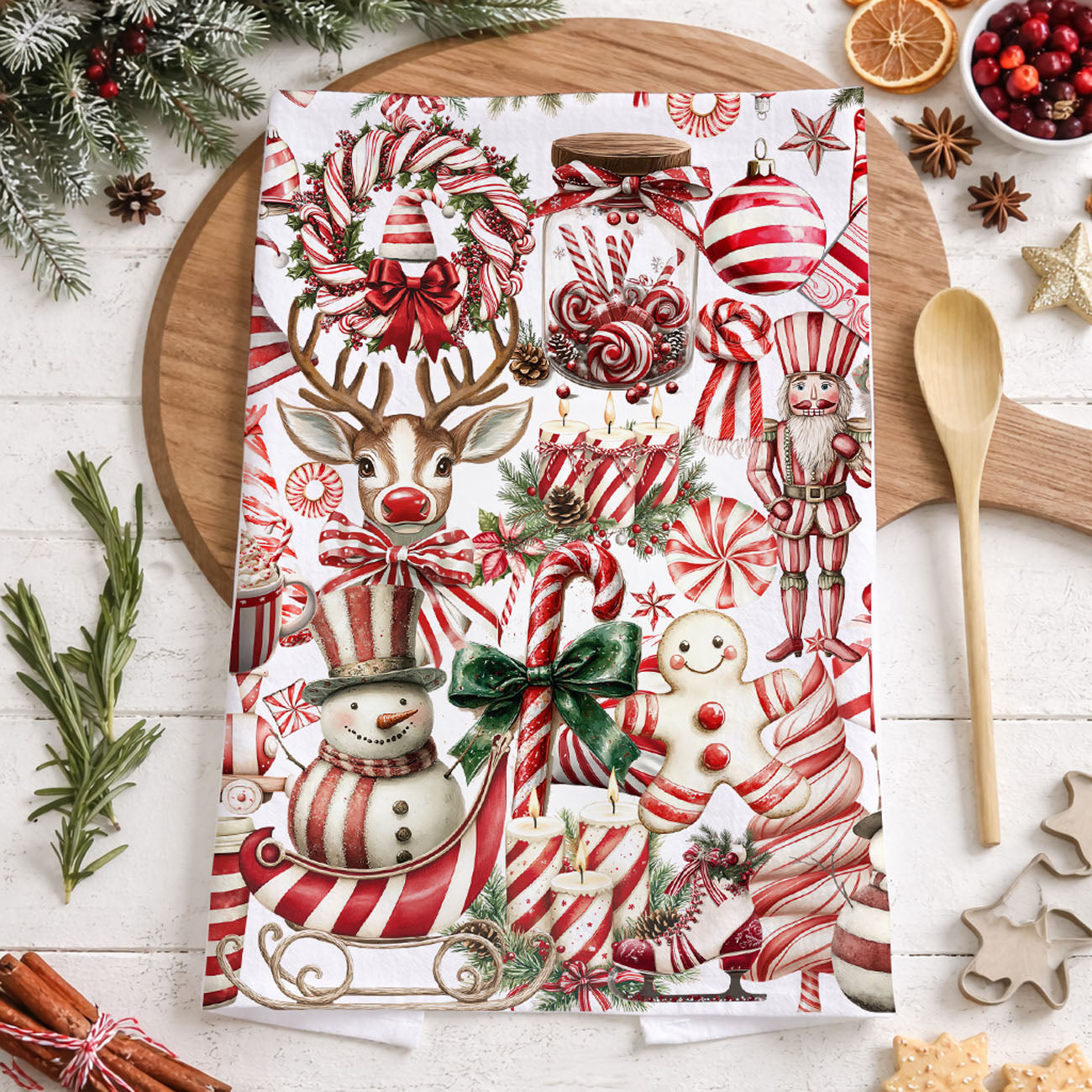 ornament themed christmas kitchen towel red white holiday
holiday mug cocoa christmas kitchen towel festive design
durable christmas kitchen towel absorbent holiday dish cloth
soft cotton christmas kitchen towel for everyday use