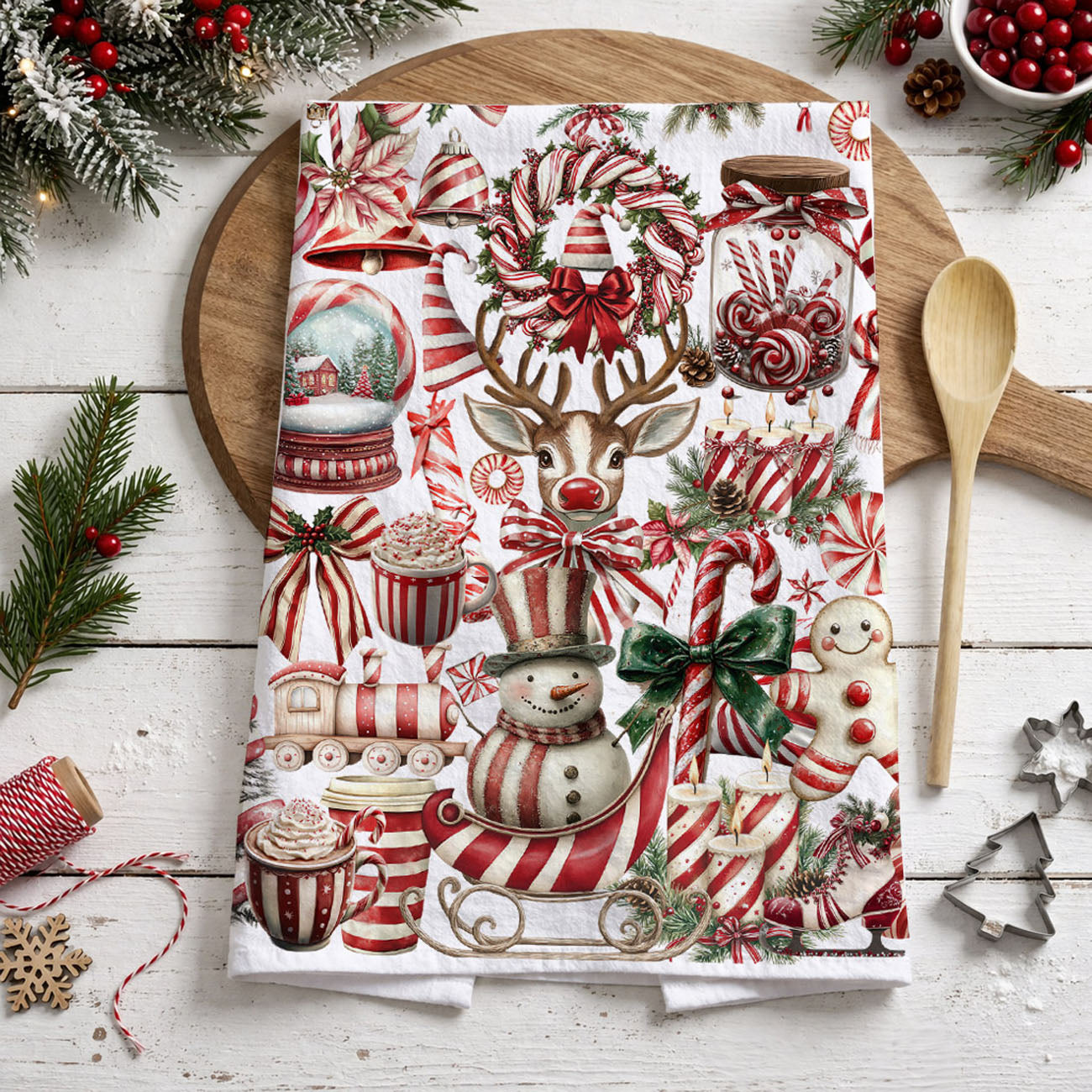 reusable holiday kitchen towel eco friendly christmas decor
machine washable christmas kitchen towel festive dish cloth
kitchen cleaning towel christmas decor festive style
winter holiday kitchen towel festive christmas decor red white